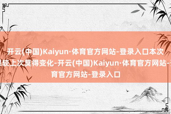开云(中国)Kaiyun·体育官方网站-登录入口本次评级效果较上次莫得变化-开云(中国)Kaiyun·体育官方网站-登录入口