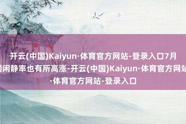 开云(中国)Kaiyun·体育官方网站-登录入口7月份好意思国闲静率也有所高涨-开云(中国)Kaiyun·体育官方网站-登录入口
