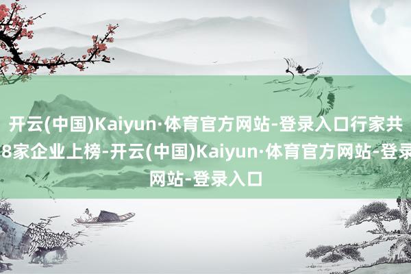 开云(中国)Kaiyun·体育官方网站-登录入口行家共有928家企业上榜-开云(中国)Kaiyun·体育官方网站-登录入口
