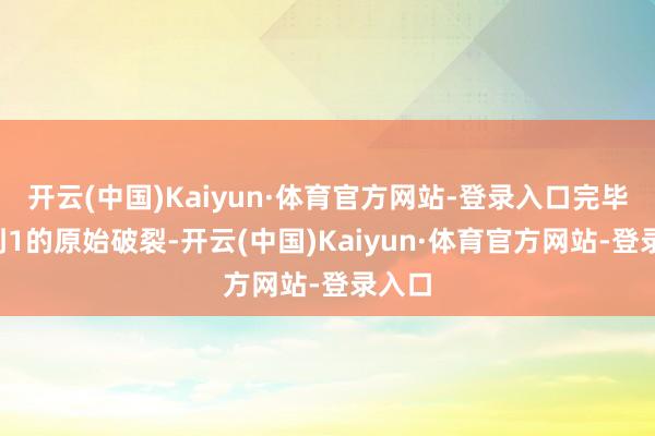 开云(中国)Kaiyun·体育官方网站-登录入口完毕从0到1的原始破裂-开云(中国)Kaiyun·体育官方网站-登录入口