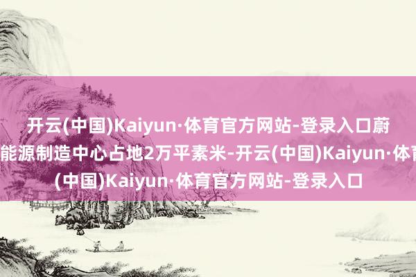 开云(中国)Kaiyun·体育官方网站-登录入口蔚来能源在武汉莳植的能源制造中心占地2万平素米-开云(中国)Kaiyun·体育官方网站-登录入口
